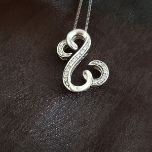 Diamond Open Heart Necklace